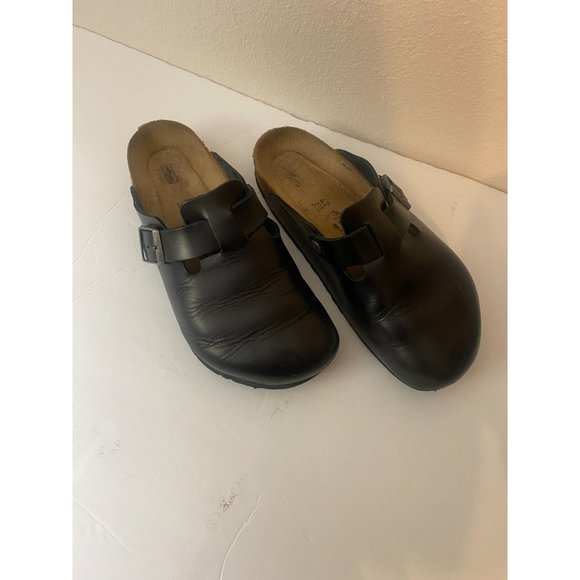 Birkenstock Other - Birkenstock Men's Boston Amalfi Black Leather Comfort Clogs 42